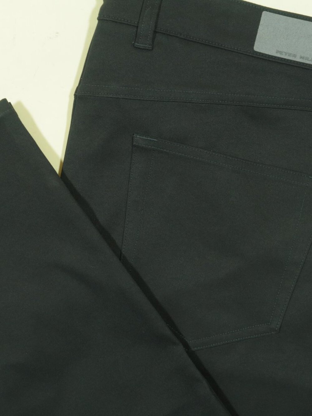 Peter Millar EB66 Golf Pants Mens 34 Black Performance Flat Front New